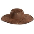 thumbnail image 5 of Pirate Hat Brown Black Faux Leather Colonial Renaissance Adult Halloween Costume Cosplay Accessory – One Size, 5 of 6