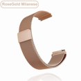 thumbnail image 1 of 18 mm 20 mm 22 mm metallrem för Garmin Vivoactive 3 4 4s Band Watch Venu 2 2s SQ Forerunner 645 Armband Silikonögla Nylon handled Metal Rose Gold, 1 of 5