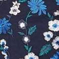 thumbnail image 4 of CALVIN KLEIN Womens Navy Floral Short Sleeve Crew Neck T-Shirt Petites PS, 4 of 4