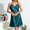 Navy, variant on NominalSnug Women Satin Nightgown Silk Chemise Mini Slips V Neck Lingerie Sleepwear with Adjustable Straps