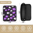 thumbnail image 4 of Hair Tool Organizer Bag with Heat Resistant Mat Removable Travel Storage Case for Hot Air Brushes Curling Irons Cartoon Ghost, 4 of 8