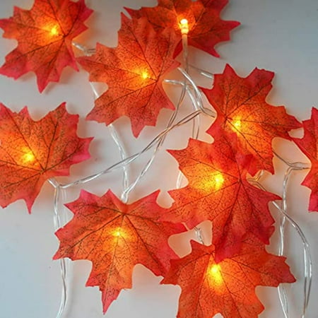

Tepsmf Kitchen Utensils Set 400M 40Led Lighted Fall Autumn Maple Leaves Garland Party Bedroom Decoration Knife Set With Block
