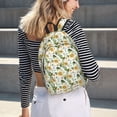thumbnail image 7 of Balery Watercolor Bright Sunflowers Vintage Canvas Backpack for Men and Women - Large Capacity, Durable Travel Laptop Bag for School, Work, Hiking, and Outdoor Activities, 7 of 7