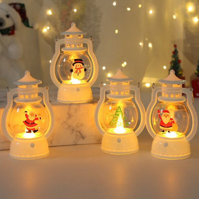 New Christmas Festoon LED Lights Stanta Claus Snowman Lights Christmas Decorations Home 2023 Kids Gift Ornament New Year NavidadTree He Qiyong unisex