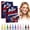 2 sets, variant on 12 Colors Washable Body Art Markers, Non-Toxic Skin Friendly Drawing Pens, Smudge Proof Temporary Art Stain Pens for Halloween Football DIY Craft Party 1 Set