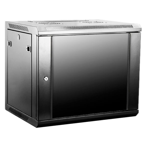iStarUSA WM945-KBR1U 9U 450mm Depth Wallmount Server Cabinet with 1U Keyboard Drawer