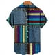 thumbnail image 3 of Camisas lisas de patchwork para hombre, ropa sencilla con estampado 3D, camisas hawaianas de playa, blusas Y2K de manga corta, ropa vintage, blusa con solapa, 3 of 5