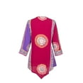 thumbnail image 5 of NOVICA Rayon tunic, 'Color Symphony in Purple', 5 of 8