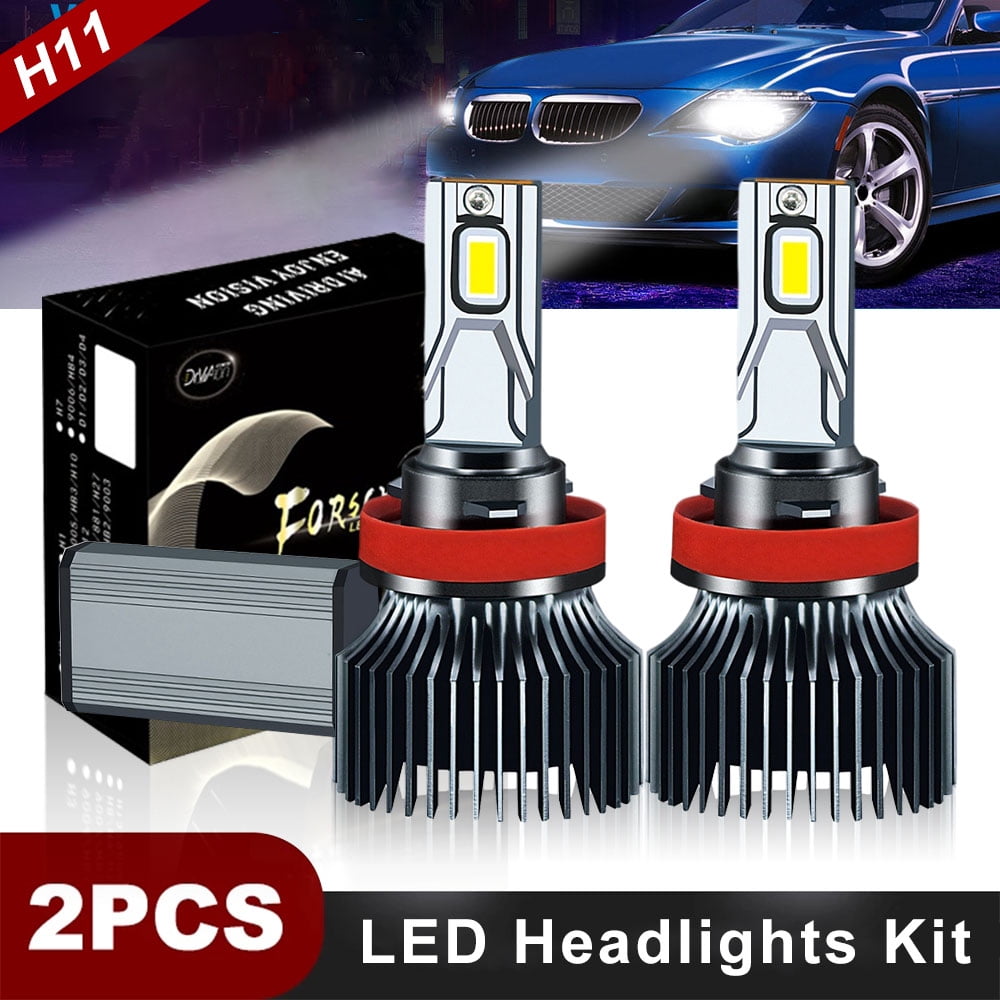 2Pcs Car LED Bulbs H4 9003 HB2 Dual Hi/Lo Headlight Kit 6000K 16000lm 120W Bulbs