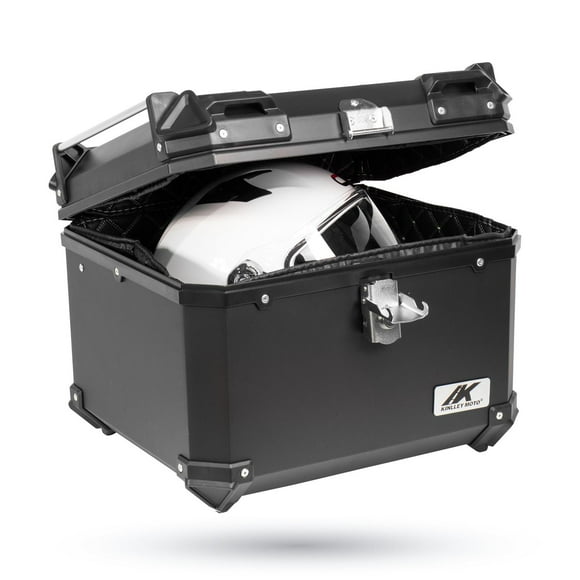 Caja Maletero Cajuela Porta Equipaje Moto 55L Negro Kinlley