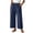 CBH56-Navy, variant on VV AVEORS Womens Wide Leg Palazzo Pants Paperbag High Waisted Ruffle Front Dressy Casual Pants Cropped Trousers With Pockets Navy L