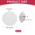 thumbnail image 2 of Uxcell 28Pcs 25mm/1" Etiquetas planas redondas en blanco de acero inoxidable 304 para manualidades DIY, 2 of 6