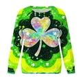 thumbnail image 3 of Uootdi Oversized St Patricks Day Sweatshirts for Women Irish Saint Pattys Shamrock Crewneck Long Sleeve Shirts Holiday Trendy Pullover Tops Gift, 3 of 7
