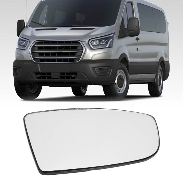 Vidrio de Espejo Lateral Convexo para FordVan 2015-2019 - Reemplazo de Vidrio de Espejo Retrovisor Convexo Transparente de Alta Definición para Mejorar la Visibilidad y la ANGGREK Otros