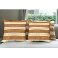 thumbnail image 6 of Ambesonne Retro Throw Pillow Cover 4 Pack, Meanders, 16", Redwood Apricot, 6 of 7