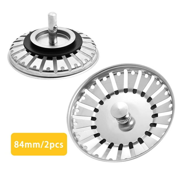 Sink Strainer Plug Kitchen Waste Stainless Steel For Bathroom Uk Sinks 79 81 84mm Pack Of 2 Com - Kitchen Sink Strainer Plug 84mm Sink Strainer Plug Kitchen Waste Stainless Steel For Bathroom Uk Sinks 79 81 84mm Pack Of 2 Com - Kitchen Sink Strainer Plug 84mm