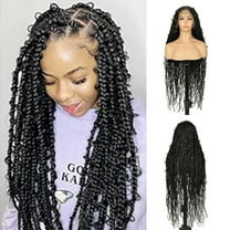 QUEENTAS Dreadlock Wig for  Women Braiding Hair Synthetic Short Braided Wigs Passion Twist Crochet Hair Wigs Curly Wigs