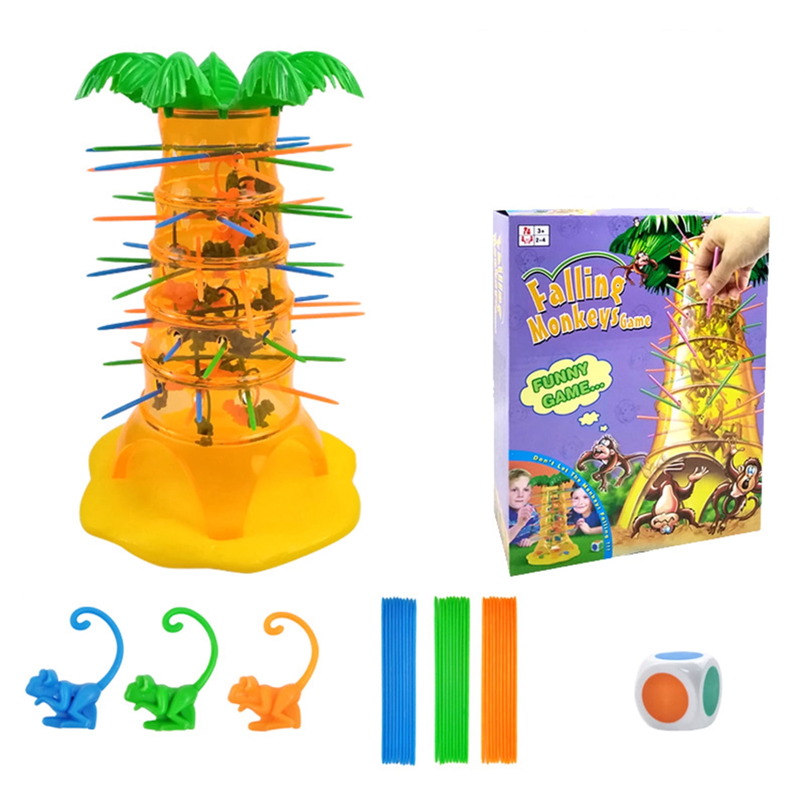 Ibaste Monkey Climbing Tree Toy Montessori Children S Table Toys With Monkey Tree Multiplayer Tabletop Board Game For Kids Children Walmart Com