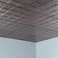 thumbnail image 5 of FASÄDE Traditional 10 Decorative Vinyl 2ft x 2ft Lay in Ceiling Panel in Brushed Nickel (5 Pack), 5 of 5