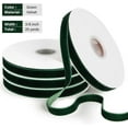 thumbnail image 2 of 4 Rolls Green Velvet Ribbon Set, 3/8 Inch 20-Yard Ribbon for Christmas Tree Ornaments, Wreath Decoration, Gift Wrapping, Bow Making, Handmade Crafts, 2 of 6