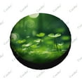 thumbnail image 5 of Green Nature on Blur Pattern Polyester Universal Spare Wheel Tire Cover Wheel Covers for Trailer RV SUV Truck Camper, 5 of 5