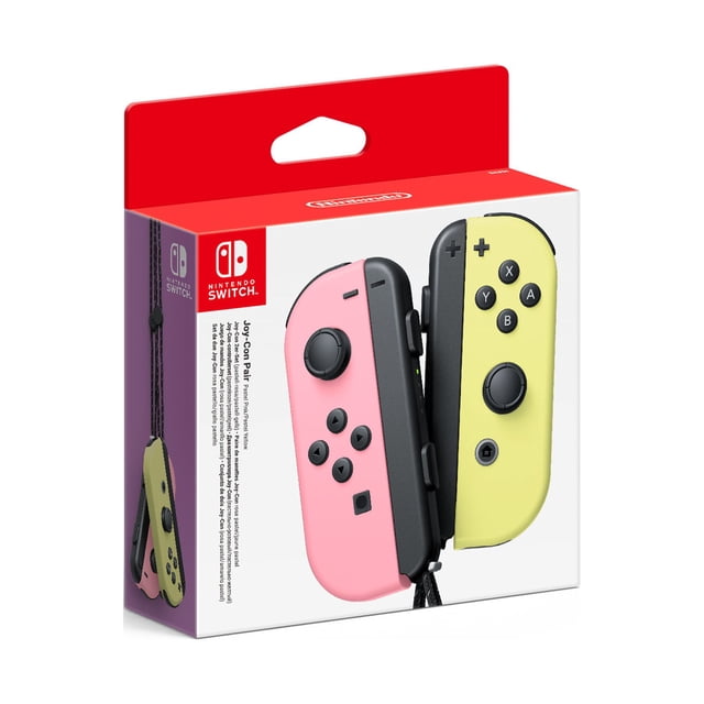 NINTENDO SWITCH Paire JOY-CON Rose PASTEL/jaune PASTEL EUR