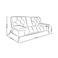thumbnail image 4 of Sofá Cama de Lino Makora Modelo Caroli Con Portavasos, 4 of 8