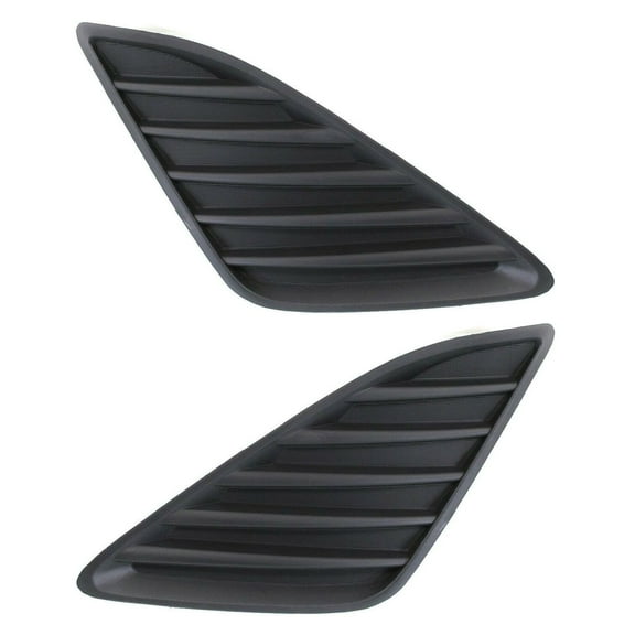 DAMAIJOY Set of 2 Fog Light Covers Driver Passenger Side Pair for Toyota for Camry L/LE/XLE 2012-2014 (Black) Left or Right 5212706260 5212806260