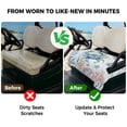 thumbnail image 4 of Golf Cart Seat Covers for 2 Seater, Ocean Crab Soft Microfiber Cart Seat Towel Blanket, Summer Coastal Coral Flower Shells Absorbent Breathable Non Slip Bench Seats Protector for Golf Course 51"x31", 4 of 9