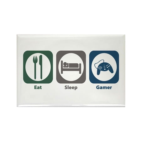 CafePress - Eat Sleep Gamer - Rectangle Magnet 2 x3 Refrigerator Magnet
