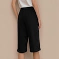 thumbnail image 6 of SNKSDGM Women's Plus Panties for Women Cotton Plus Size Womens Dress Pants High Waisted Straight Leg Women Fashion Straight Leg Casual Pants High Waist Sports Loose Pants, 6 of 6