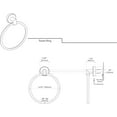thumbnail image 5 of Gatco 4632 Glam 6.5" Towel Ring, Chrome, 5 of 5