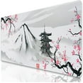 thumbnail image 1 of Large Gaming Mouse Pad with Seam Edge, Anti-Slip Extended Mouse Pad with Micro-Weave Cloth Surface,Waterproof Keyboard Pad, Desk Pad for Gamer Office Home XL 31.5" x 15.7" Cherry Blossom, 1 of 5