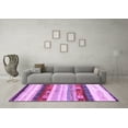 thumbnail image 3 of Ahgly Company Indoor Square Abstract Purple Contemporary Area Rugs, 6' Square, 3 of 4