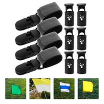 FONDOTIN outdoor garden flag holder Garden Flag Clip Set Metal for Outdoor Display