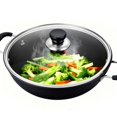 thumbnail image 6 of YaoZQ Universal Glass Pot Lid, Heat Resistant Pan Cover with Steam Vent, Stainless Steel Rim Replacement, White Knob, 8.3 inch, 6 of 7