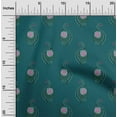 thumbnail image 1 of oneOone Silk Tabby Fabric Leaves & Floral Block Printed Fabric 1 Yard 42 Inch Wide, 1 of 4