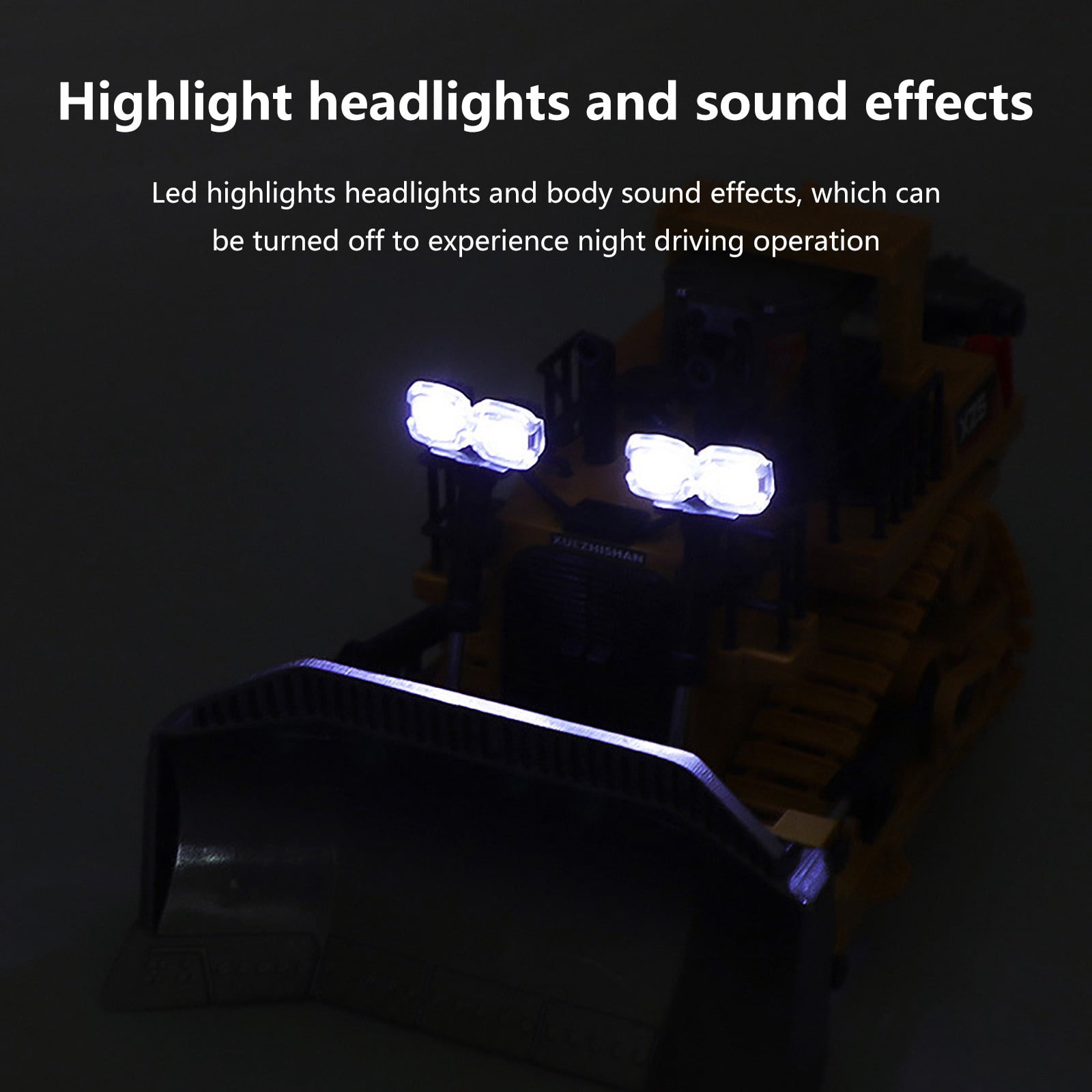 GARENAS Remote Control Truck Bulldozer Cater Pillar Remote Control Car Excavator Toy Alloy