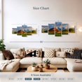 thumbnail image 3 of Elephant Stock Grand Teton National Park Wyoming Wall Art - Horizontal Multi Panel Canvas - Living Room Wall Decor - Architecture Multi Panel - Blue And Brown Decor By Susanne Kremer - 42" x 19", 3 of 4