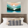 thumbnail image 4 of Wall Hanging Tapestry Blanket, Mountain Lake and Trees Print Decorative Art for Bedroom, Dorm, Living Room, 40 x 30 in, 4 of 6