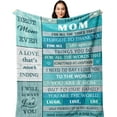 thumbnail image 1 of LHSHID Gifts for Mom Mom Gifts Birthday Gifts for Mom Mom Birthday Gifts Mom Gift from Daughter Son Best Mom Gifts for Christmas/Valentine's Day/Mothers Day Mom Blanket 30"x40", 1 of 7