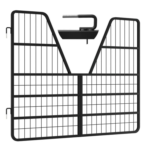 Heavy Duty Steel Horse Stall Gate,52" L X 42" H Horse Barn Door Guard, Easy Install Horse Stall,  Durable Farm Gate for Horse Comfort & Safe, Essential Horse Stall Accessories