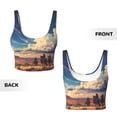 thumbnail image 5 of Lsque Western Desert Cloud Cowboy Printed Women'S Sports Bra, Compression, Moisture Wicking, High-Impact Sports Bra For Women,Supportive sports bra-Medium, 5 of 9