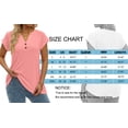 thumbnail image 6 of MOSHU Henley T-Shirts for Women Plus Size Short Sleeve V Neck Tops Summer Trendy Tee Shirts Fashion Clothes, 6 of 11