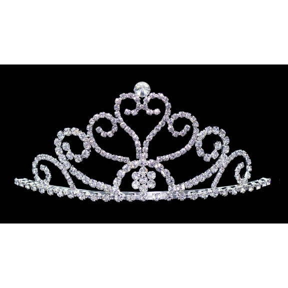Tall Heart Tiara #12578