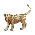 thumbnail image 1 of Figura de león de latón, adorno de mesa, estilo retro, pequeña, decorativa, escultura de animal para estantería, centro de mesa., 1 of 9