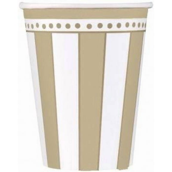 50th Anniversary 'Golden Wishes' 9oz Paper Cups (8ct)