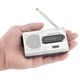 thumbnail image 5 of Radio portátil ANGGREK mini Estéreo Receptor AM/FM Color plata, 5 of 7