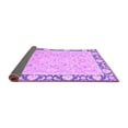 thumbnail image 2 of Ahgly Company Indoor Round Oriental Purple Traditional Area Rugs, 5' Round, 2 of 4