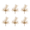 thumbnail image 3 of Melrose Set of 6 Gold Pine Artificial Christmas Picks 10.5", 3 of 3